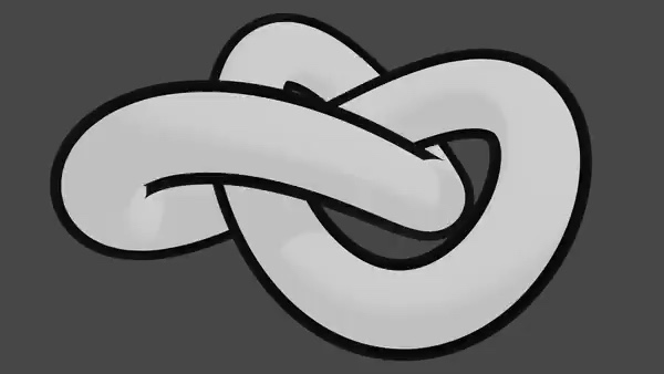 Оutline material with solidify modifier